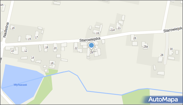 Bierdzany, Starowiejska, 24, mapa Bierdzany