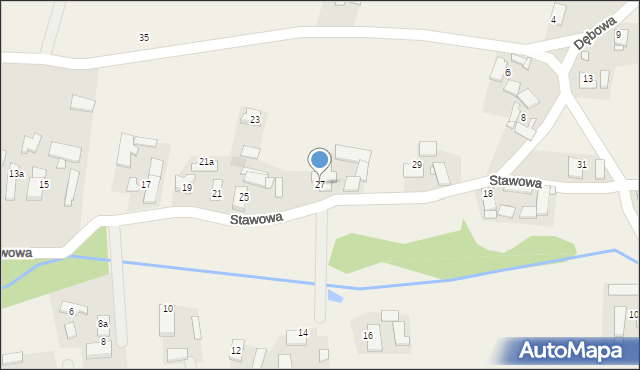 Bierdzany, Stawowa, 27, mapa Bierdzany