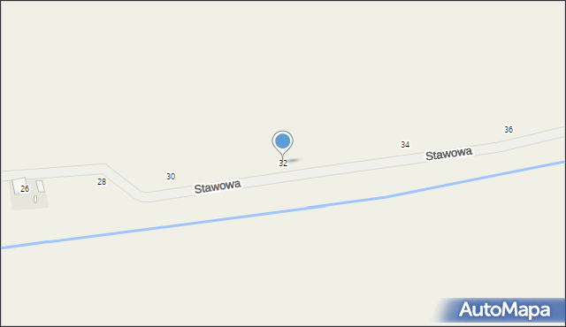 Bierdzany, Stawowa, 32, mapa Bierdzany