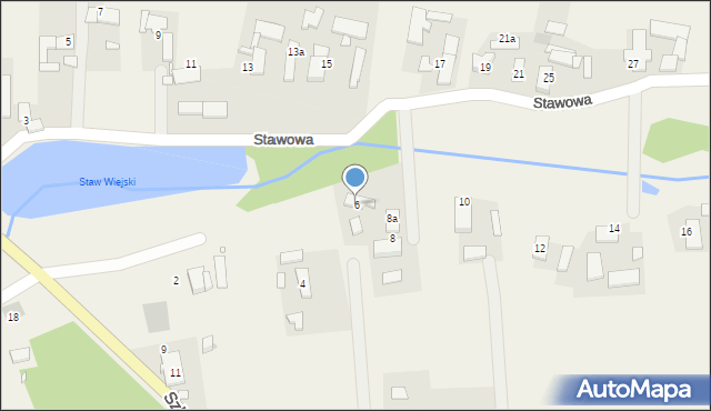 Bierdzany, Stawowa, 6, mapa Bierdzany