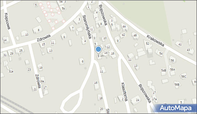 Bieruń, Staromłyńska, 7, mapa Bieruń