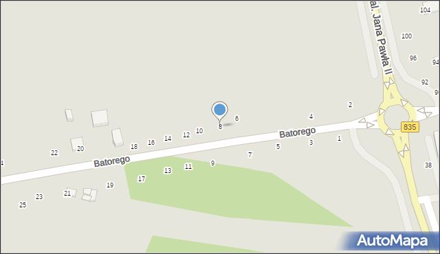 Biłgoraj, Stefana Batorego, 8, mapa Biłgoraj