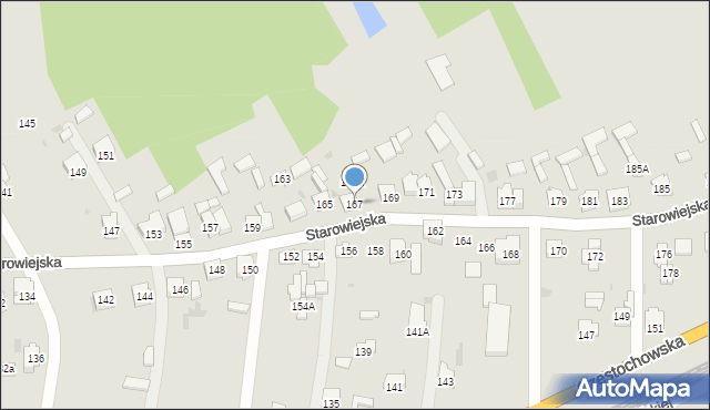 Blachownia, Starowiejska, 167, mapa Blachownia