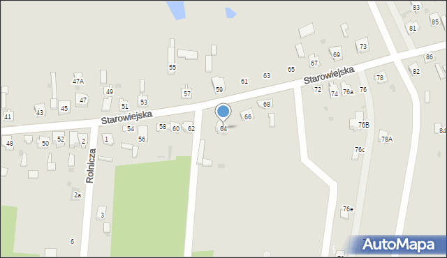 Blachownia, Starowiejska, 64, mapa Blachownia