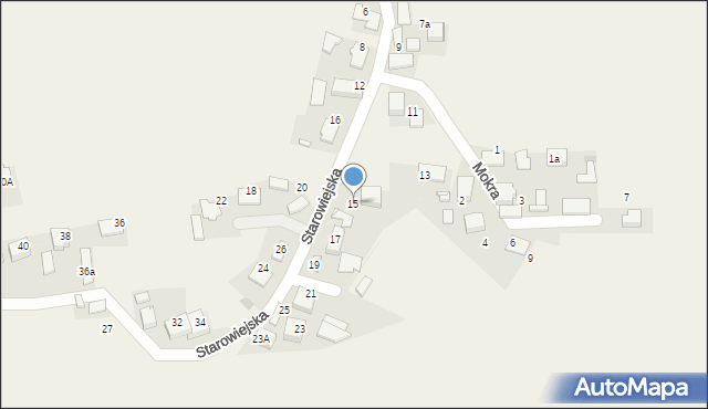 Bobrek, Starowiejska, 15, mapa Bobrek