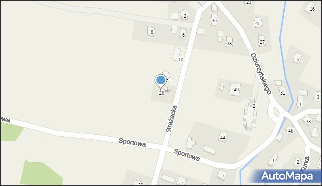 Bóbrka, Strażacka, 16, mapa Bóbrka