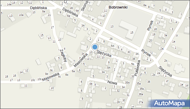 Bobrowniki, Stężycka, 12, mapa Bobrowniki