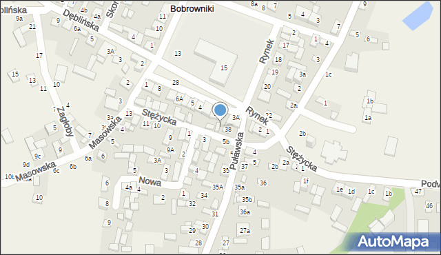 Bobrowniki, Stężycka, 6, mapa Bobrowniki