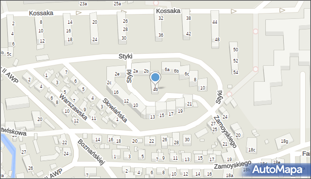 Bogatynia, Styki Jana, 4b, mapa Bogatynia