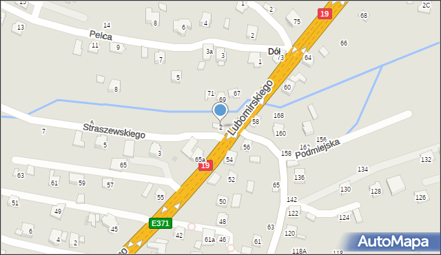 Boguchwała, Straszewskiego Henryka, 2, mapa Boguchwała