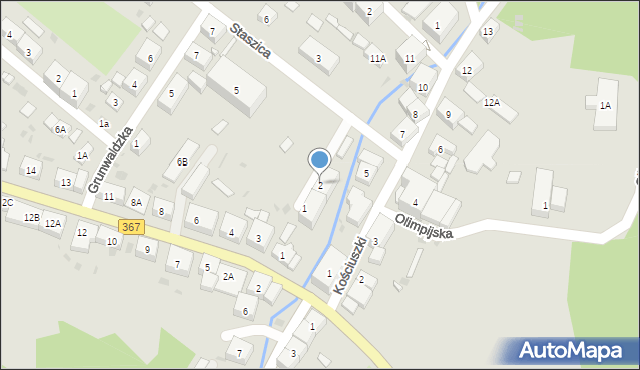 Boguszów-Gorce, Staszica Stanisława, 2, mapa Boguszów-Gorce