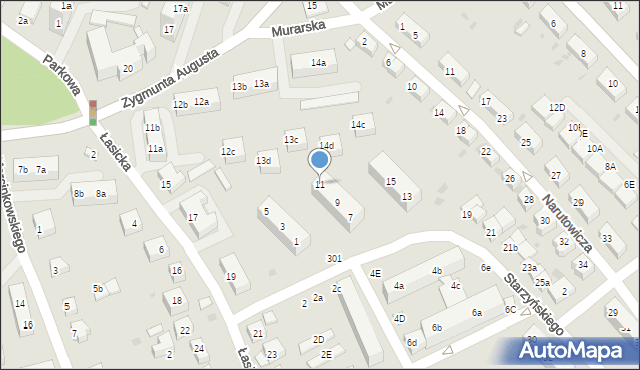 Bolesławiec, Starzyńskiego Stefana, 11, mapa Bolesławca