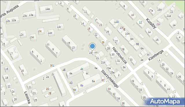 Bolesławiec, Starzyńskiego Stefana, 19a, mapa Bolesławca