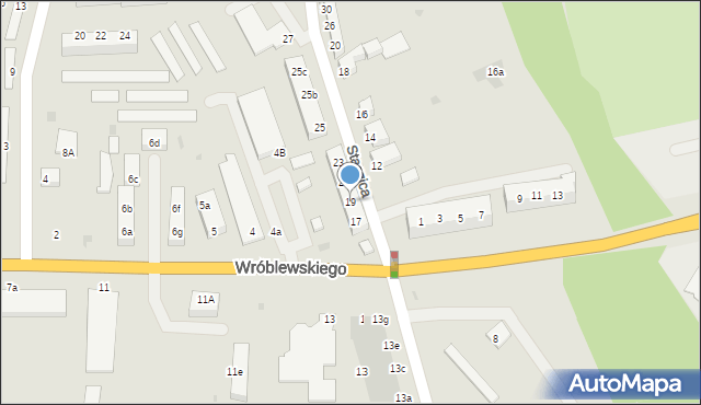 Bolesławiec, Staszica Stanisława, 19, mapa Bolesławca