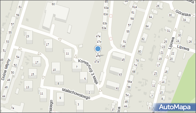 Bolesławiec, Staszica Stanisława, 47b, mapa Bolesławca