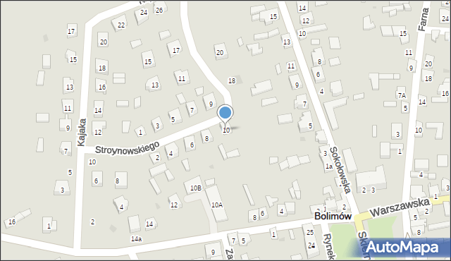 Bolimów, Stroynowskiego Władysława, 10, mapa Bolimów