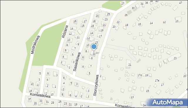 Brenno, Storczykowa, 11, mapa Brenno