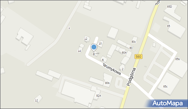 Brodnica, Strumykowa, 8, mapa Brodnica