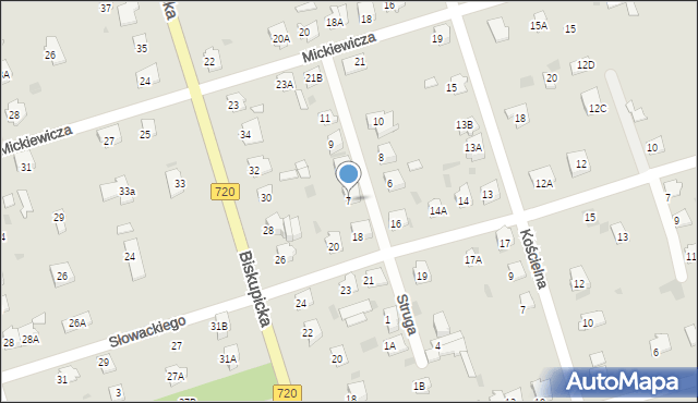 Brwinów, Struga Andrzeja, 7, mapa Brwinów