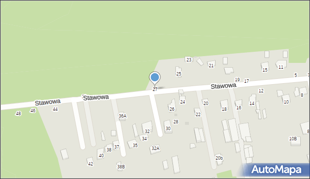 Brzesko, Stawowa, 27, mapa Brzesko