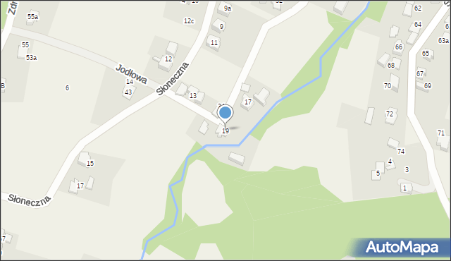 Bujaków, Stara Karczma, 19, mapa Bujaków