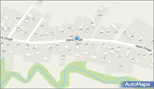 Bulowice, Stara Droga, 145, mapa Bulowice