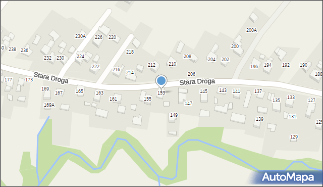 Bulowice, Stara Droga, 153, mapa Bulowice