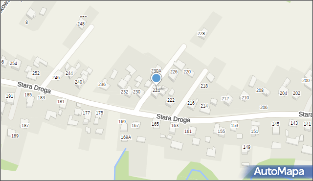 Bulowice, Stara Droga, 224, mapa Bulowice