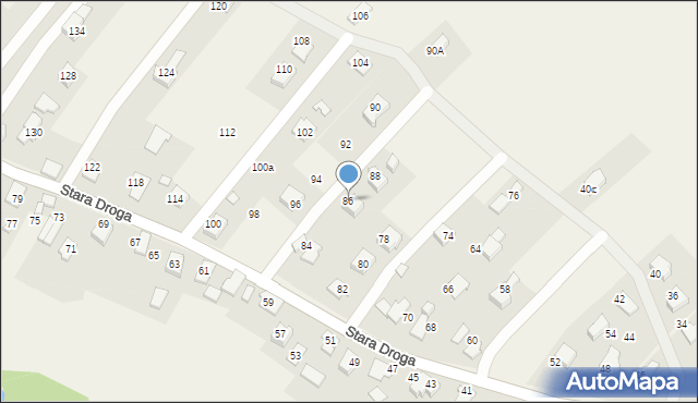 Bulowice, Stara Droga, 86, mapa Bulowice