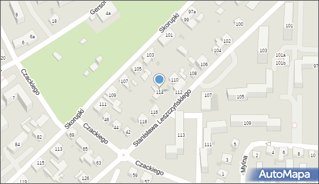 Bydgoszcz, Stanisława Leszczyńskiego, 114, mapa Bydgoszczy
