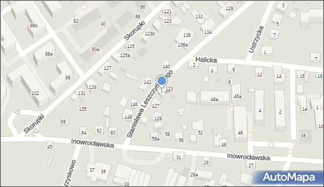 Bydgoszcz, Stanisława Leszczyńskiego, 125, mapa Bydgoszczy