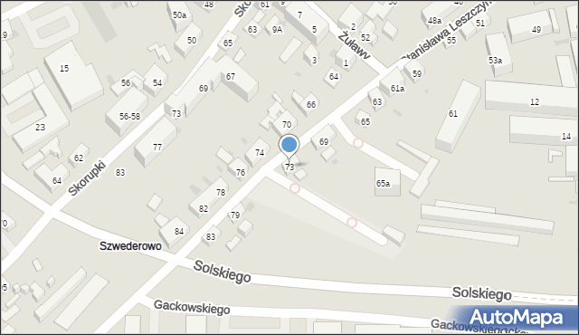 Bydgoszcz, Stanisława Leszczyńskiego, 73, mapa Bydgoszczy