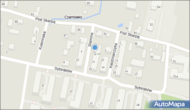 Bydgoszcz, Stamma Feliksa, 7, mapa Bydgoszczy