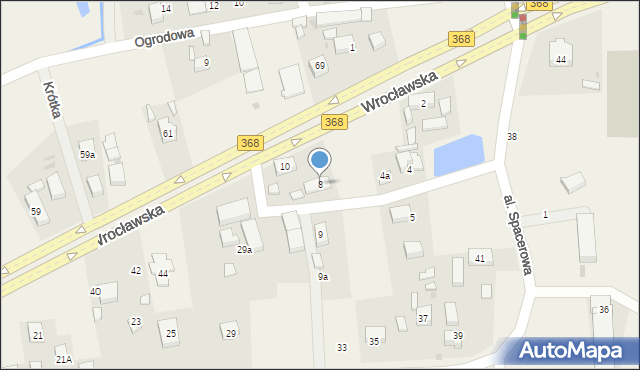 Byków, Stawowa, 8, mapa Byków