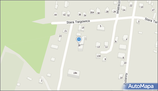 Chorzele, Stara Targowica, 19, mapa Chorzele