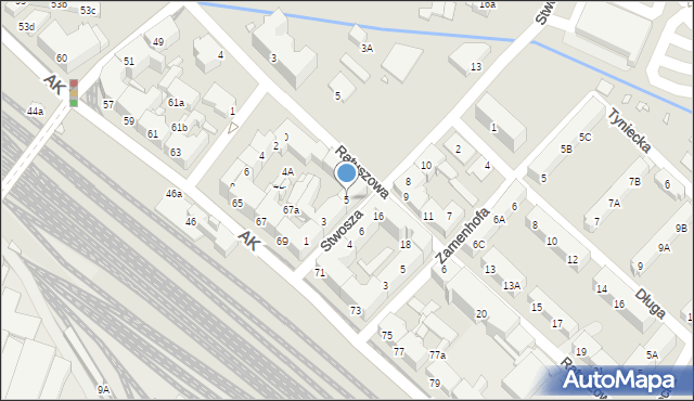 Chorzów, Stwosza Wita, 5, mapa Chorzów