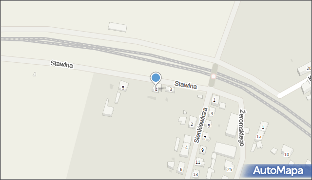 Choszczno, Stawina, 4, mapa Choszczno