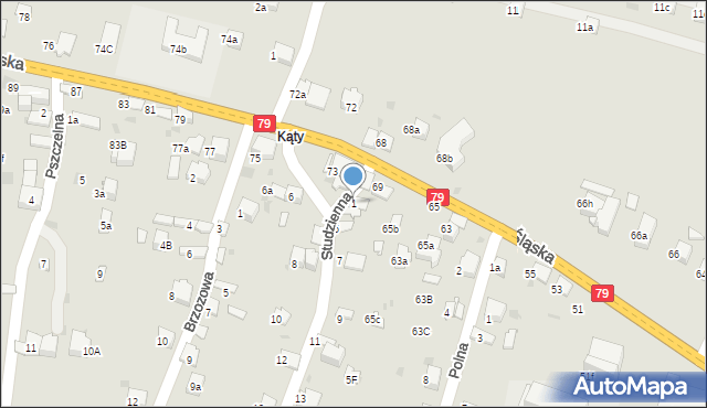 Chrzanów, Studzienna, 1, mapa Chrzanów