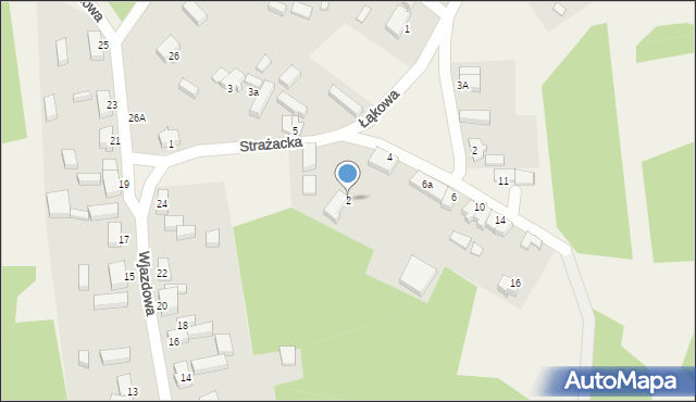 Ciemnice, Strażacka, 2, mapa Ciemnice