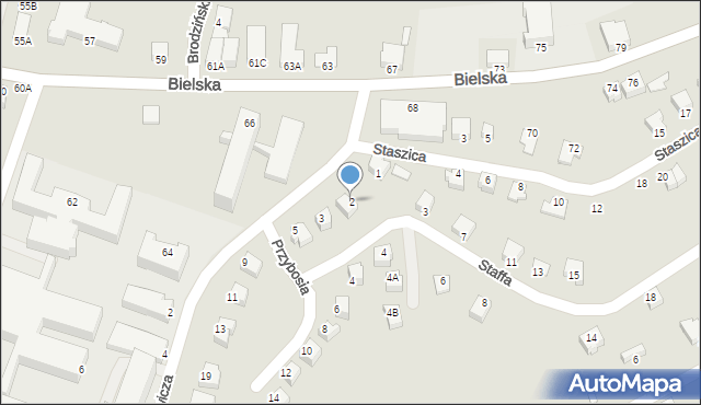 Cieszyn, Staffa Leopolda, 2, mapa Cieszyna