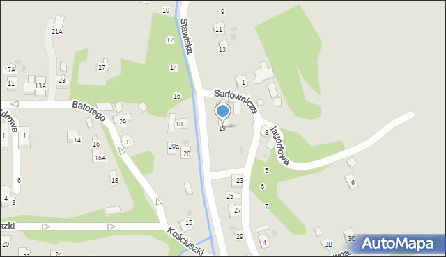 Ciężkowice, Stawiska, 19, mapa Ciężkowice