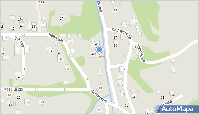 Ciężkowice, Stawiska, 20, mapa Ciężkowice