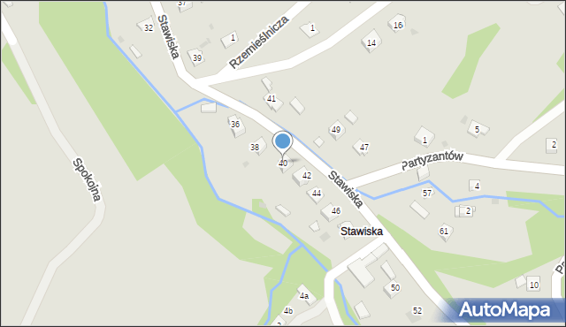 Ciężkowice, Stawiska, 40, mapa Ciężkowice