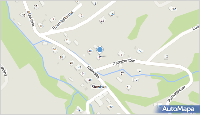 Ciężkowice, Stawiska, 47, mapa Ciężkowice