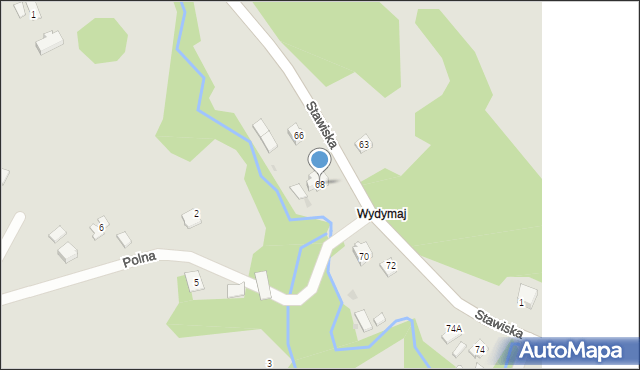 Ciężkowice, Stawiska, 68, mapa Ciężkowice