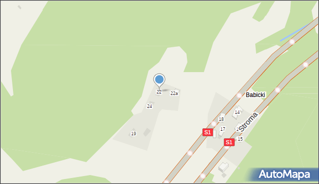 Cisiec, Stroma, 22, mapa Cisiec