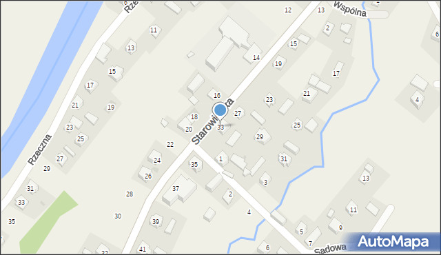 Czaszyn, Starowiejska, 33, mapa Czaszyn