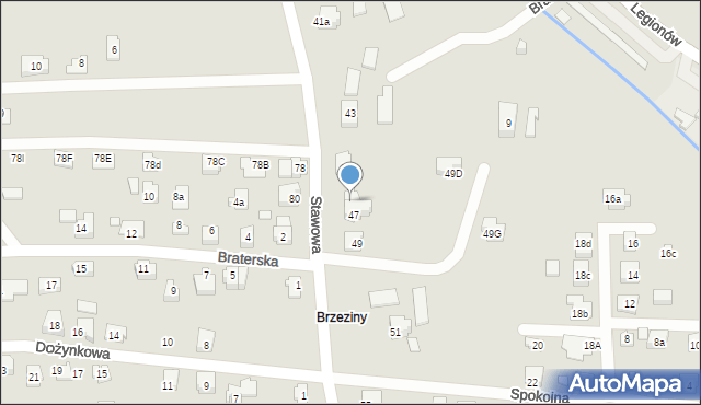 Czechowice-Dziedzice, Stawowa, 47a, mapa Czechowic-Dziedzic