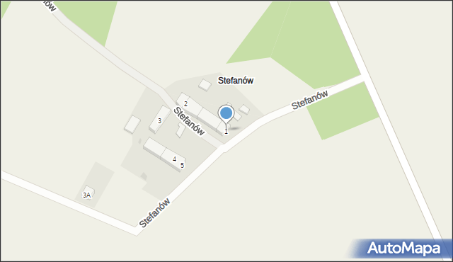 Czeladź Wielka, Stefanów, 1, mapa Czeladź Wielka