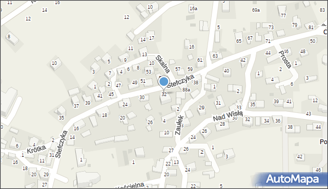 Czernichów, Stefczyka Franciszka, 32, mapa Czernichów